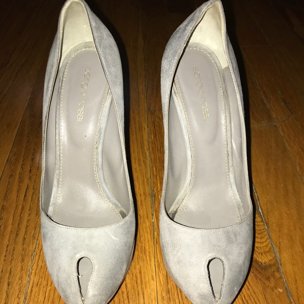 Sergio Rossi Gray Pumps